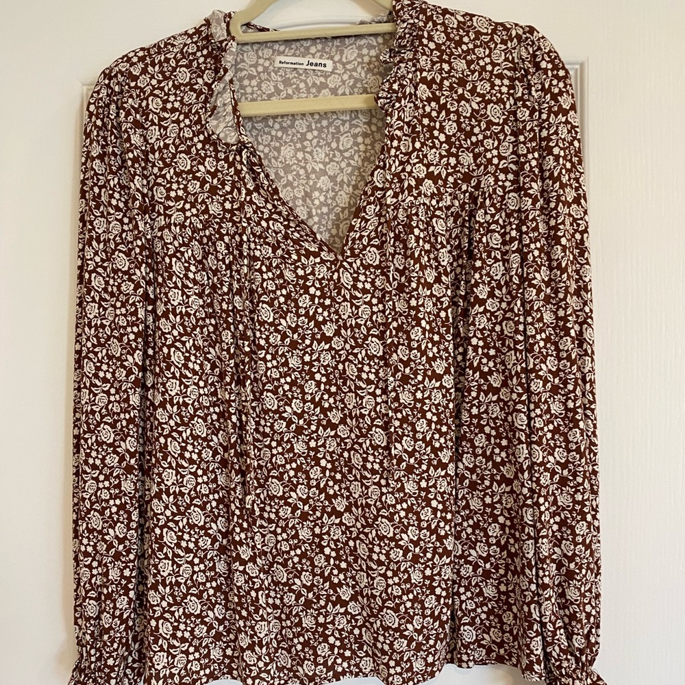 Reformation blouse, size XS